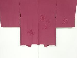 リサイクル　カットワーク薔薇模様刺繍絵羽織